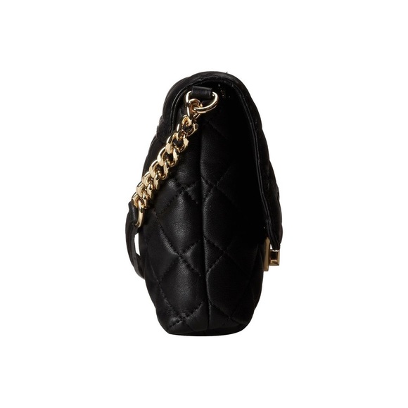 Calvin Klein Women's Metallic Quilted Lamb Leather Crossbody - Picture 2 of 12